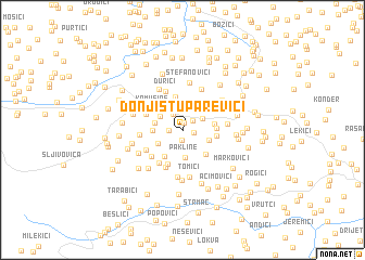 map of Donji Stuparevići