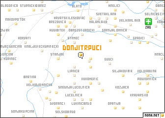 map of Donji Trpuci