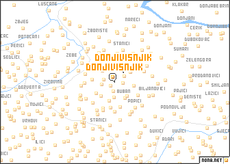 map of Donji Višnjik