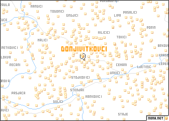 map of Donji Vitkovci