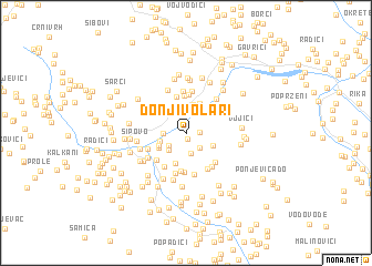 map of Donji Volari