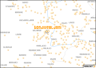 map of Donji Vrbljani