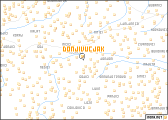 map of Donji Vučjak