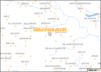 map of Donji Vukojevac