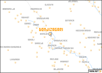 map of Donji Žagari