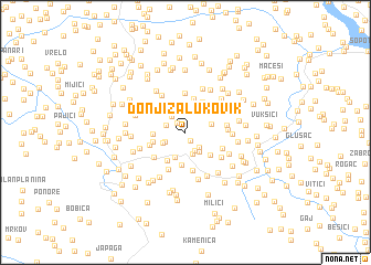 map of Donji Zalukovik