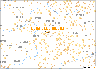 map of Donji Zelenkovići
