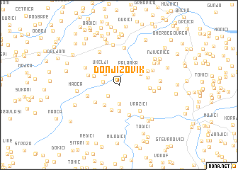 map of Donji Zovik