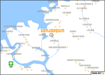 map of Don Joaquín