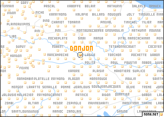 map of Donjon