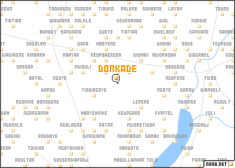 map of Donkadé