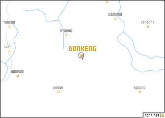 map of Donkeng