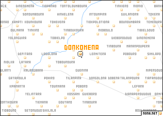 map of Donkoména