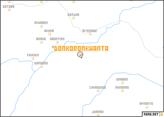 map of Donkoro Nkwanta