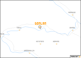map of Donlan