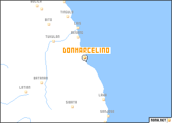 map of Don Marcelino