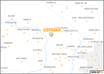 map of Donnaha