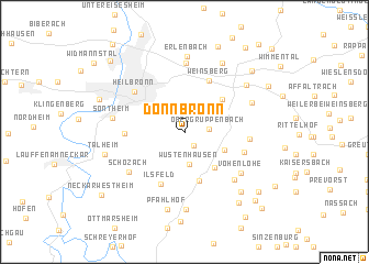 map of Donnbronn