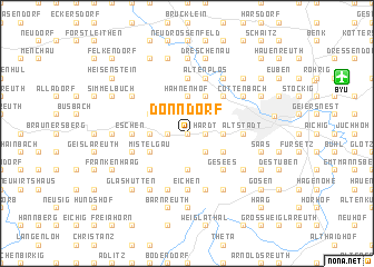 map of Donndorf