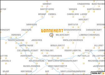 map of Donnement