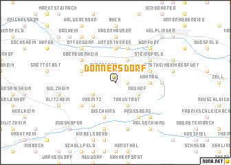 map of Donnersdorf