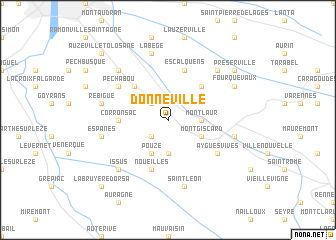 map of Donneville