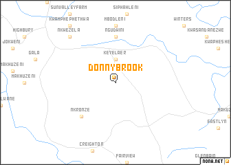 Donnybrook (South Africa) map - nona.net