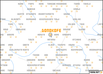 map of Donokofé