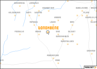 map of Donombéné