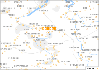 map of Donora