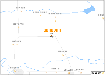 map of Donovan