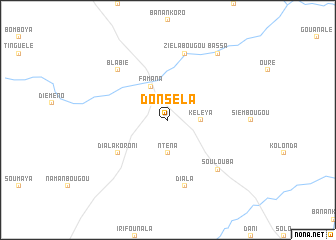 map of Donséla