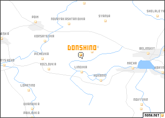 map of Donshino