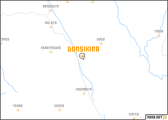 map of Donsikira