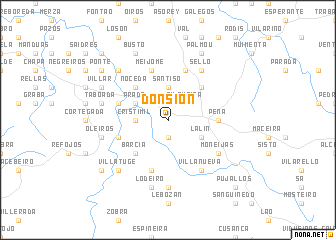 map of Donsión