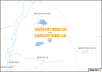 map of Donskaya Balka