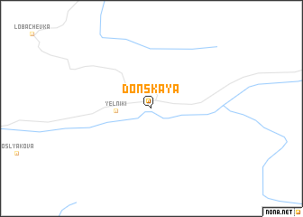 map of Donskaya