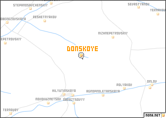 map of Donskoye