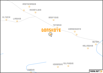 map of Donskoye