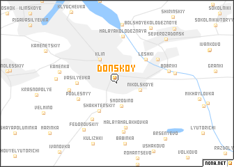 map of Donskoy