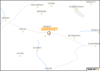 map of Donskoy