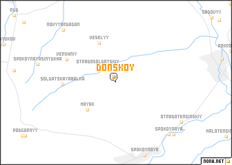 map of Donskoy