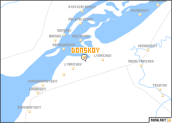 map of Donskoy