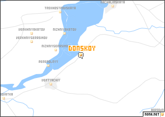 map of Donskoy