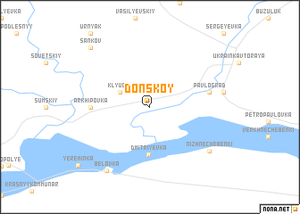 map of Donskoy