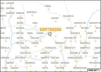 map of Dontougou