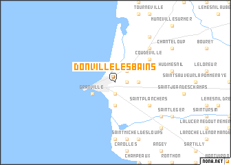 map of Donville-les-Bains