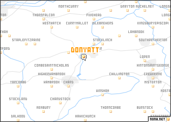 map of Donyatt