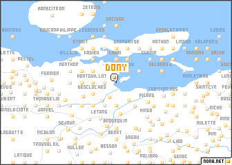 map of Dony