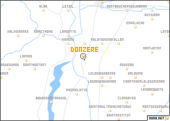 map of Donzère